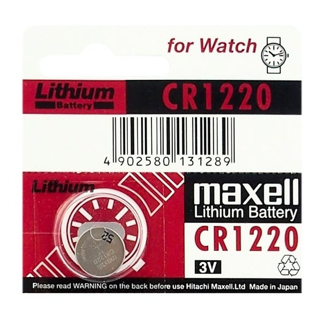 Maxell Μπαταρία Λιθίου για ρολόγια 3V CR1220 (1τμχ)