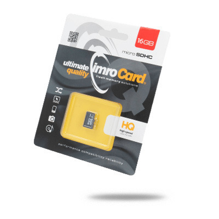 Imro memory card 16GB microSDHC cl. 10 UHS-I
